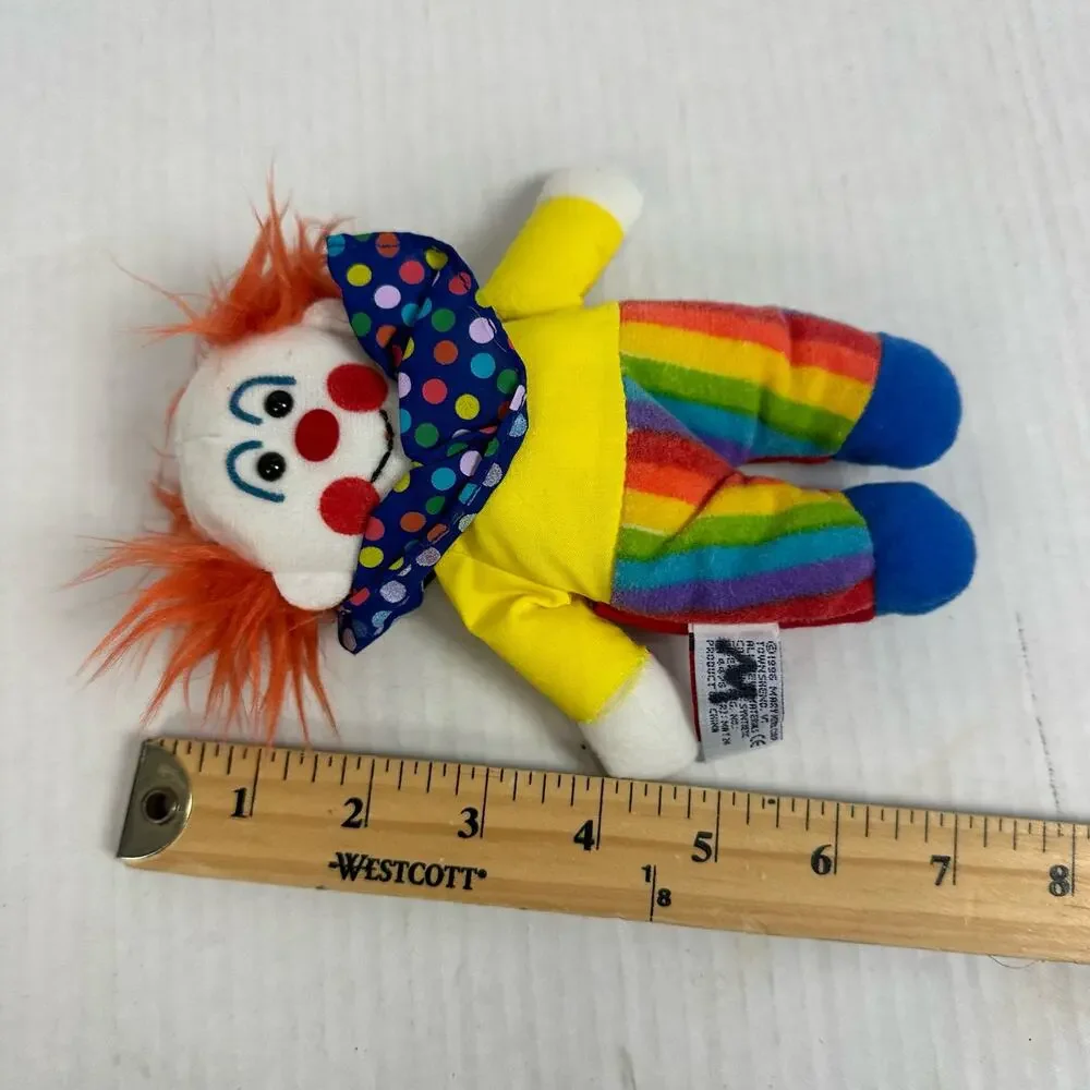 MARY MEYER TIPPY TOES finger puppet Clown PLUSH STUFFED animal 7